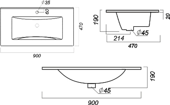 Мебель для ванной Misty Барселона 90 белая эмаль