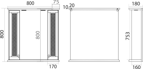 Зеркало Misty Вивьен 80 с подсветкой