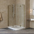 Душевой уголок Vegas Glass AFS-F Lux 110*100 05 01 L профиль бронза, стекло прозрачное
