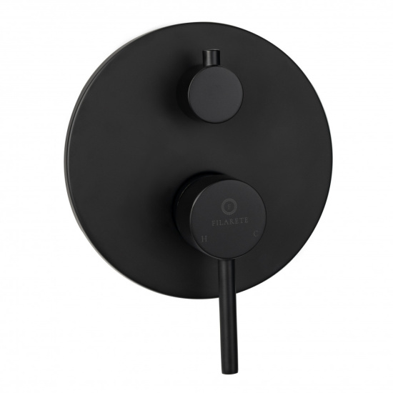Душевая система Filarete Roun FL1026BL, черный