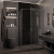 Душевой уголок Veconi Rovigo 073GR 90x90, профиль графит, стекло прозрачное