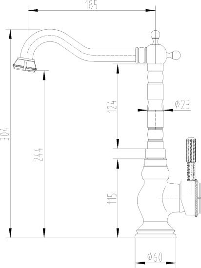 Смеситель для кухни Lemark Jasmine LM6645B