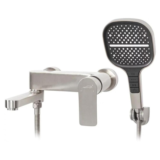 Смеситель для ванны Hansberge H4010NK, никель