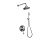 Душевая система Bronze de Luxe Yasmina NT800/B03-2