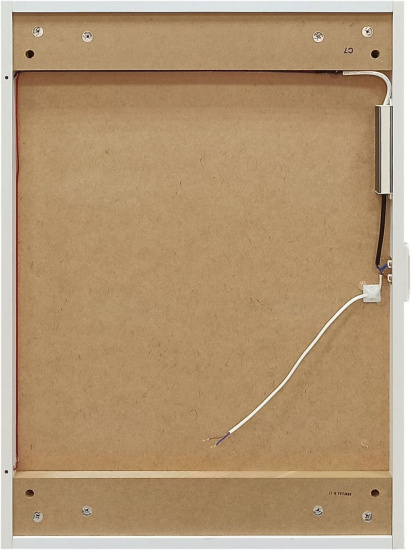 Зеркало-шкаф Art&Max Techno 55 R с подсветкой, белое