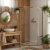 Душевой уголок CeramaLux CL1006-100 Matt Gold 100x100, профиль матовое золото, стекло прозрачное