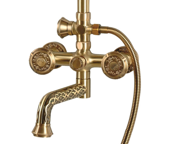 Душевая стойка Bronze de Luxe Royal 10121PR, бронза