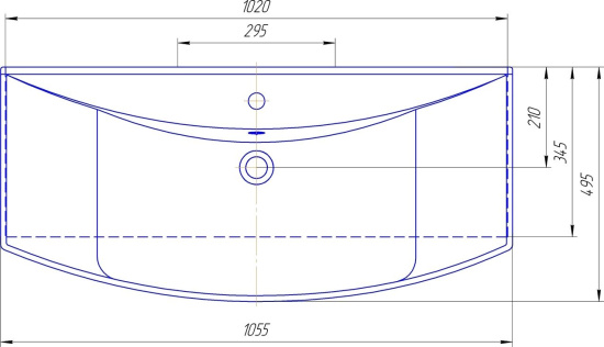 Тумба с раковиной Aqwella Franchesca 105, напольная