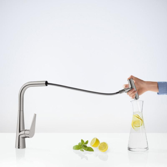 Смеситель для кухни Hansgrohe Talis Select M51 73853800 сталь