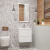 Тумба с раковиной Art&Max Family 50 подвесная, Bianco Lucido