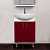 Тумба с раковиной Orange Роса 50 бордовая