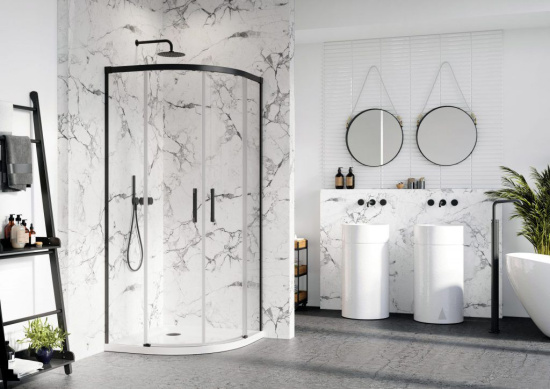 Душевой уголок Radaway Idea Black PDD 80х90