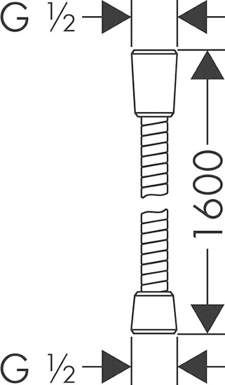 Душевой шланг Hansgrohe Sensoflex 28136000
