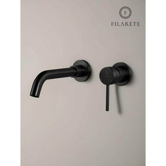 Смеситель для раковиный Filarete Roun FL4020BL, черный