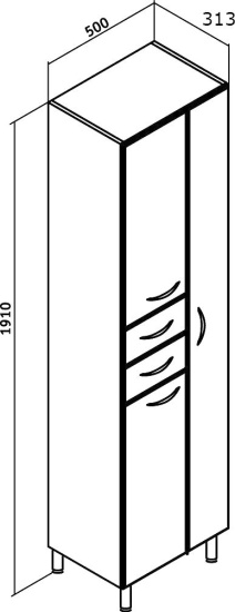 Пенал Runo Универсальный 50 R