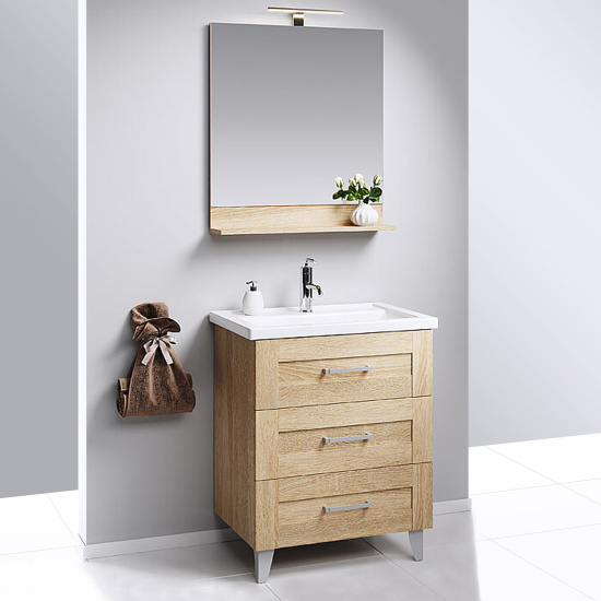 Тумба с раковиной Aqwella Foster 70 напольная