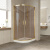 Душевой уголок Vegas Glass ZS-F TUR NOVO h1900 110*100 09 05 профиль золото глянцевое, стекло тонированное