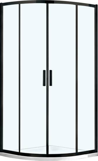 Душевой уголок Vincea Garda VSQ-1G900CLB 90x90, профиль чёрный, стекло прозрачное