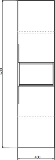 Пенал Comforty Франкфурт дуб шоколадно-коричневый