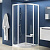 Душевой уголок Ravak SKCP4-90 Transparent, профиль белый