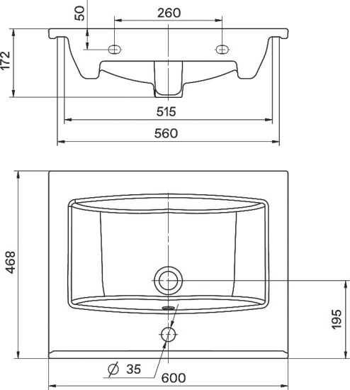 Мебель для ванной Sanflor Бруклин 60, бетон пайн экзотик
