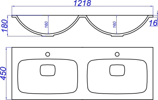 Мебель для ванной Aqwella 5 stars Malaga 120 крафт темный