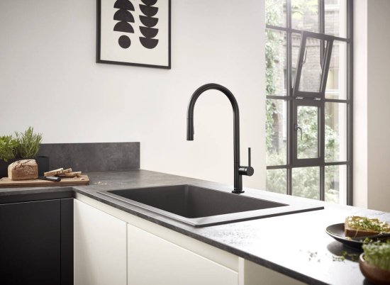 Смеситель для кухни Hansgrohe Talis M54 72801670, матовый черный