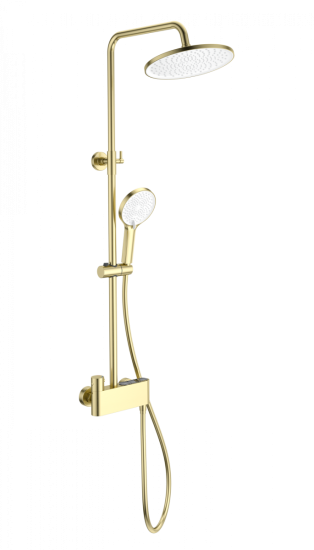 Душевая стойка Wonzon & Woghand Muse Corno WW-B3110-BG с термостатом