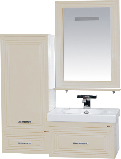 Зеркало Misty Европа 60 бежевое, с подсветкой