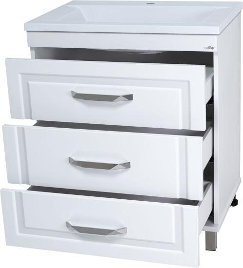 Тумба с раковиной Misty Терра 70 белая