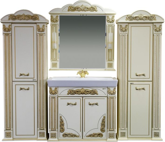 Пенал Misty Барокко 60 L бежевый, патина