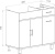 Тумба с раковиной Misty Купер 90 L с бельевой корзиной Тумба с раковиной Misty Купер 90 L с бельевой корзиной