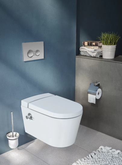 Унитаз подвесной Vitra Nest 5176B003-6233 с функцией биде, встроенным смесителем
