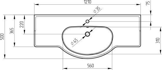 Мебель для ванной Migliore Kantri 121 decape sabbia