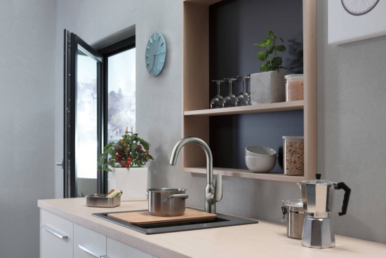 Смеситель для кухни Hansgrohe Focus M42 71802800 сталь