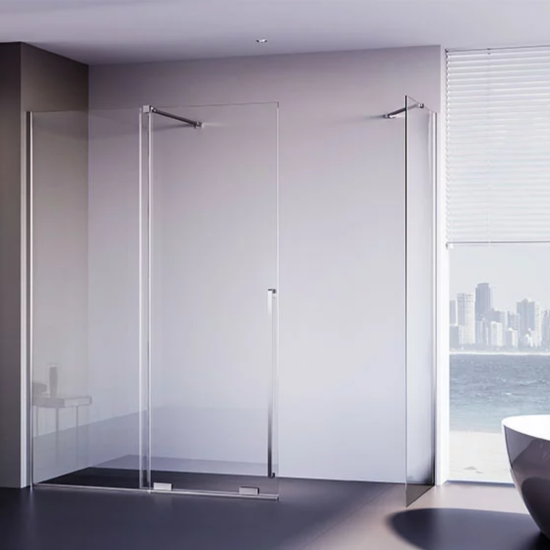 Душевой уголок Veconi Premium Trento PTC-SP-50CH 100x80, профиль хром