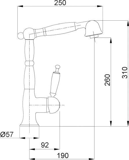 Смеситель для кухни Migliore Oxford ML.CUC-6388.BI.BR бронза
