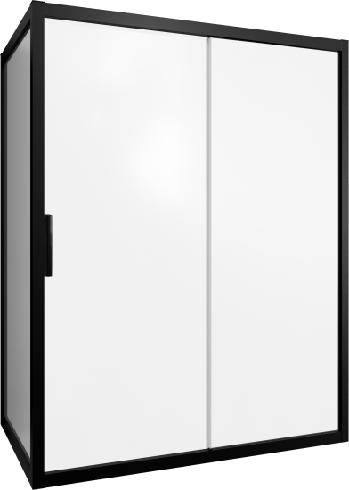 Душевой уголок Stworki Эстерсунд 160x80 см профиль черный матовый, стекло матовое
