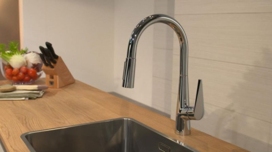 Смеситель для кухни Hansgrohe Talis M51 73851000, хром