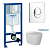 Инсталляция Grohe Rapid SL 38721001 с кнопкой + унитаз подвесной BeWash Aldo BKWHT001480