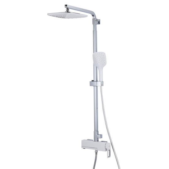 Душевая стойка Gappo G2417-8 хром/белая