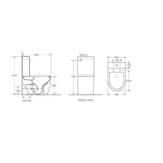 Унитаз-компакт WeltWasser SK Merzbach 011 MT-BL черный матовый