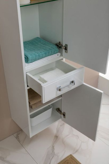 Пенал Aquanet Рондо 35 R, 2 двери, 1 ящик
