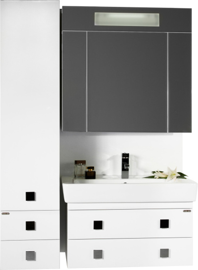 Мебель для ванной Vod-Ok Квадро 80 белая