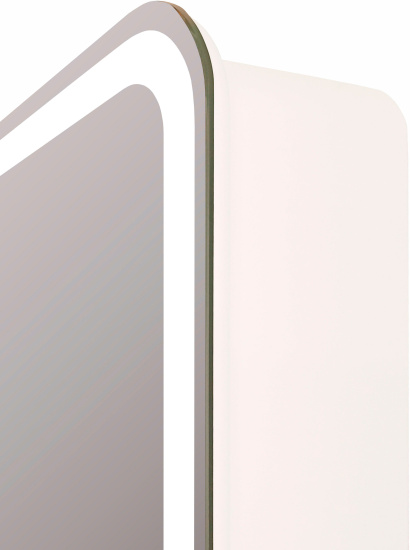 Зеркало-шкаф Stworki Ольборг МВК080 100, с подсветкой, с розеткой