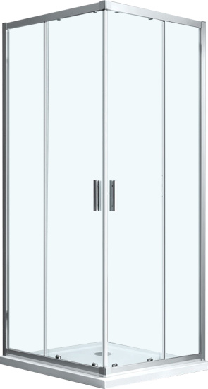 Душевой уголок Vincea Scala VSS-2SC8010CL 100x80, профиль хром, стекло прозрачное