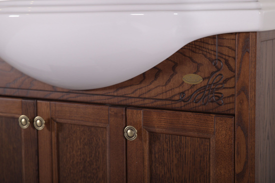 Мебель для ванной ASB-Woodline Салерно 80 орех антикварный