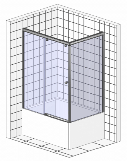 Душевой уголок Good Door Infinity WTW+SP-C-CH 130x80