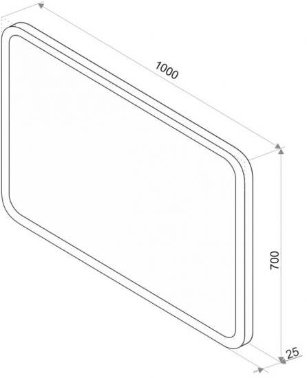 Зеркало Misty Стайл D1 100