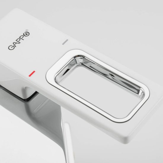 Смеситель для биде Gappo G5017-8, белый/хром